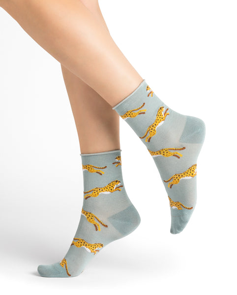 BF6277 Panther Cotton Socks