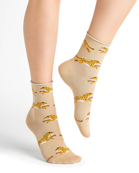 BF6277 Panther Cotton Socks
